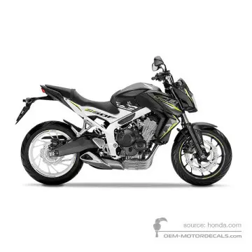 Honda CB650F 2016 - Negro - Mat Gunpowder Black Metallic