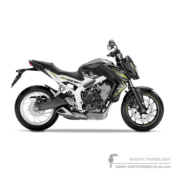 Adesivi per Honda CB650F 2016 - Nero • Honda Adesivi OEM