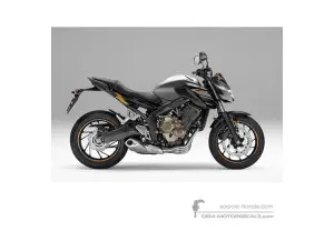 Aufkleber für Honda CB650F 2018 - Silber • Honda OEM-Aufkleber