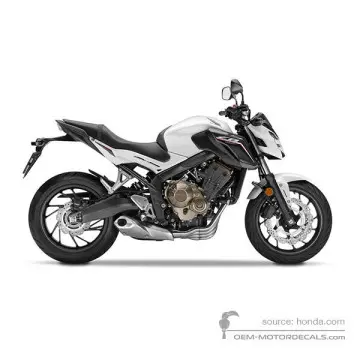 Honda CB650F 2018 - Blanco - Pearl Metalloid White
