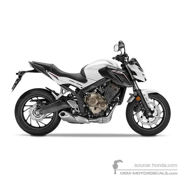 Honda CB650F 2018 - Weiss - Pearl Metalloid White