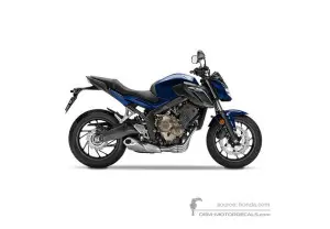 Naklejki do Honda CB650F 2018 - Niebieski • Honda Naklejki OEM