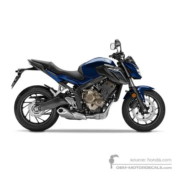 Honda CB650F 2018 - Blau - Pearl Spencer Blue