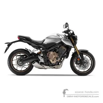 Honda CB650R 2019 - Silver - Mat Crypton Silver Matallic