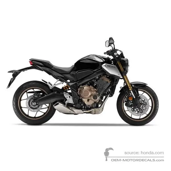 Honda CB650R 2022 - Czarny - Mat Gunpowder Black Metallic