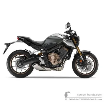 Honda CB650R 2022 - Zilver - Sword Silver Metallic