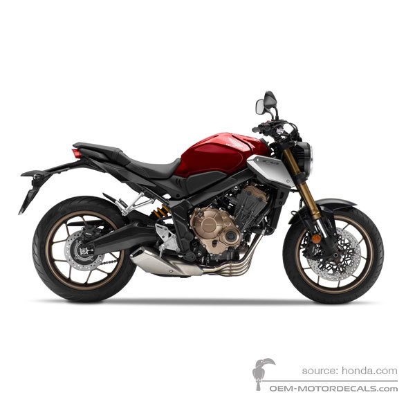 Aufkleber für Honda CB650R 2023 - Rot • Honda OEM-Aufkleber