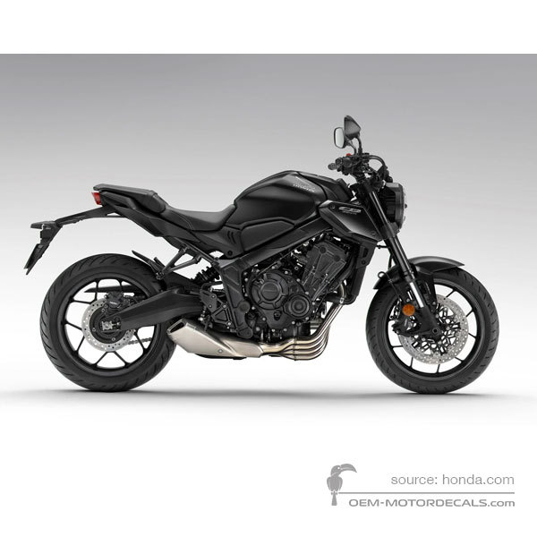 Adesivi per Honda CB650R 2023 - Nero • Honda Adesivi OEM