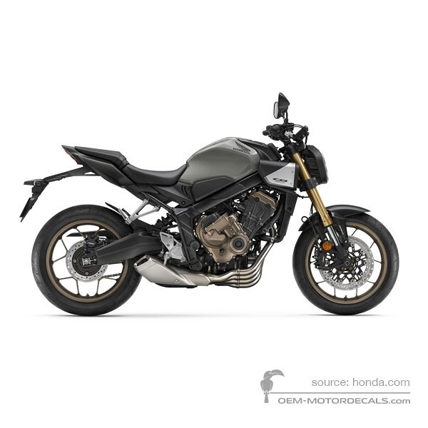 Naklejki do Honda CB650R 2024 - Szary • Honda Naklejki OEM