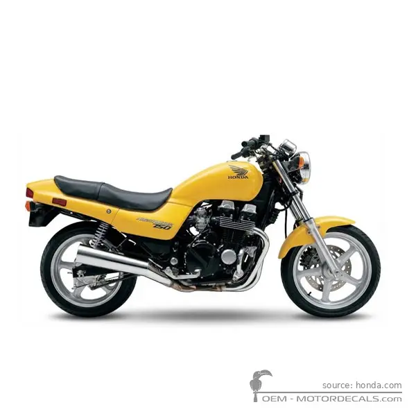 Honda CB750 NIGHTHAWK 1996 - Pearl Shining Yellow