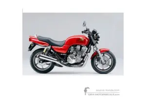 Stickers voor Honda CB750 SEVENFIFTY 1992 - Rood • Honda OEM Stickers