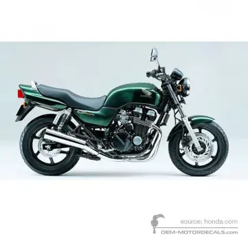 Honda CB750 SEVENFIFTY 1996 - Verde - Tasmania Green Metalic