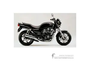 Pegatinas para Honda CB750 SEVENFIFTY 1997 - Negro • Honda Pegatinas OEM