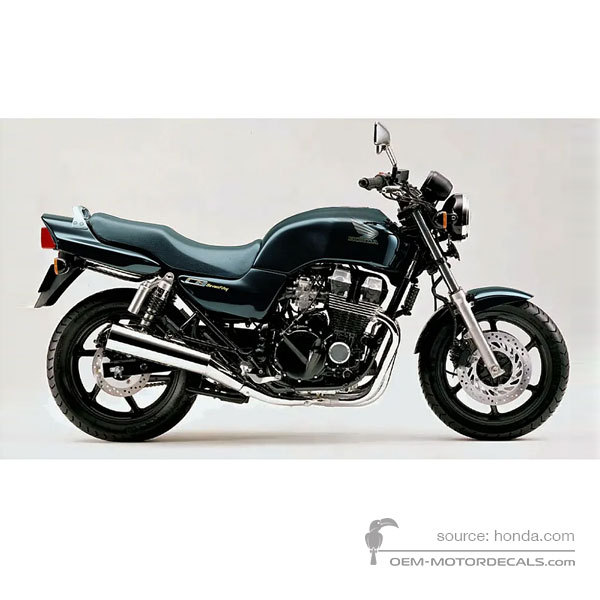 Stickers voor Honda CB750 SEVENFIFTY 1999 - Zwart • Honda OEM Stickers