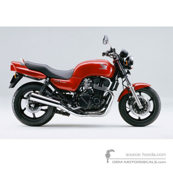 Stickers voor Honda CB750 SEVENFIFTY 2001 - Rood • Honda OEM Stickers
