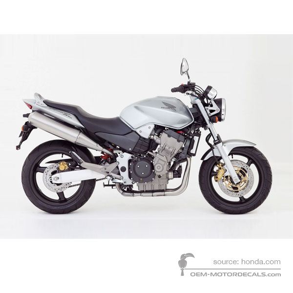 Pegatinas para Honda CB900F HORNET 2002 - Plata • Honda Pegatinas OEM