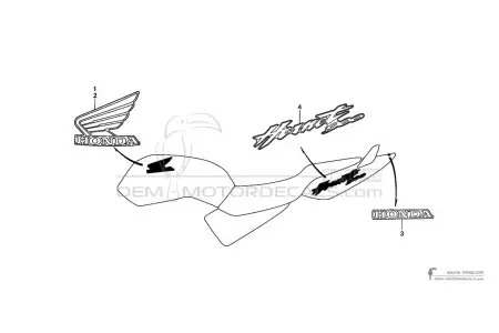 Honda CB900F HORNET 2003 - Plata