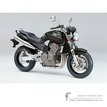 Honda CB900F HORNET 2005 - Negro - Darkness Black Metallic