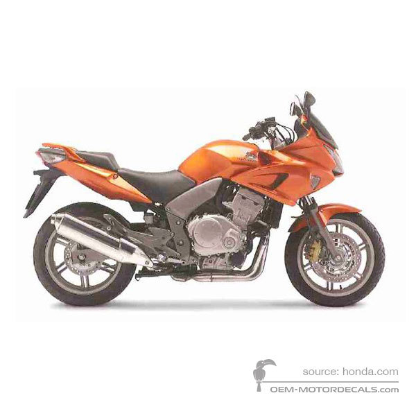 Decals for Honda CBF1000 2006 - Orange • Honda OEM Decals