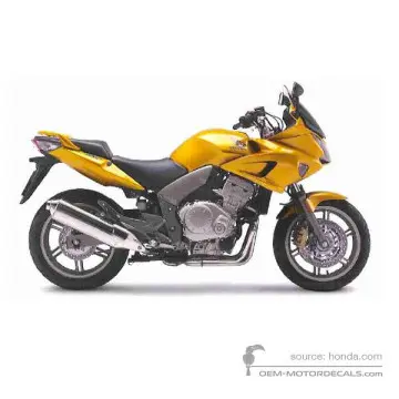 Honda CBF1000 2008 - Żółty - Pearl Amber Yellow