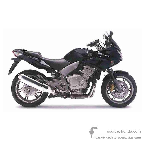 Stickers voor Honda CBF1000 2009 - Zwart • Honda OEM Stickers