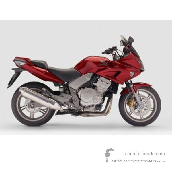 Stickers voor Honda CBF1000 2010 - Rood • Honda OEM Stickers