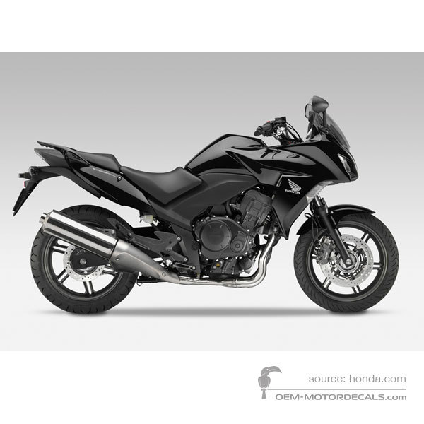 Decals for Honda CBF1000F 2010 - Black • Honda OEM Decals