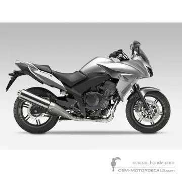 Honda CBF1000F 2010 - Srebrny - Quasar Silver Metallic