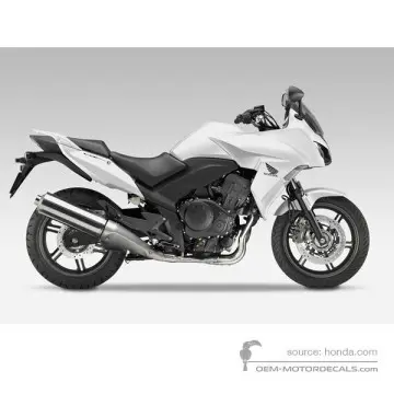 Honda CBF1000F 2010 - Biały - Pearl Cool White