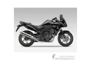 Adesivi per Honda CBF1000F 2012 - Nero • Honda Adesivi OEM