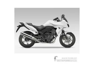 Adesivi per Honda CBF1000F 2012 - Bianco • Honda Adesivi OEM