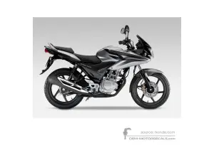 Naklejki do Honda CBF125 2009 - Srebrny • Honda Naklejki OEM