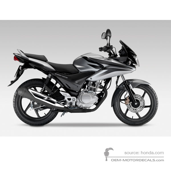 Aufkleber für Honda CBF125 2009 - Silber • Honda OEM-Aufkleber