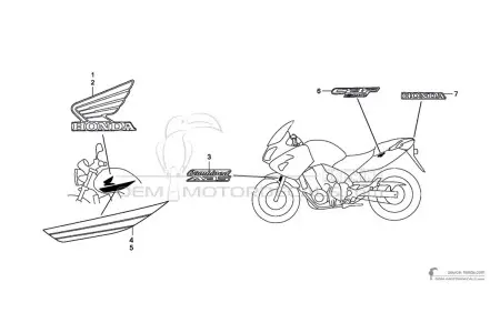 Honda CBF600N 2008 - Czerwony