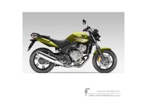 Pegatinas para Honda CBF600N 2010 - Verde • Honda Pegatinas OEM