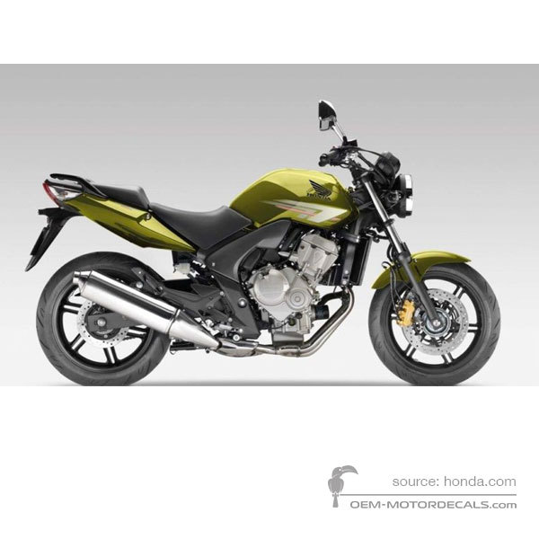 Decals for Honda CBF600N 2010 - Green • Honda OEM Decals