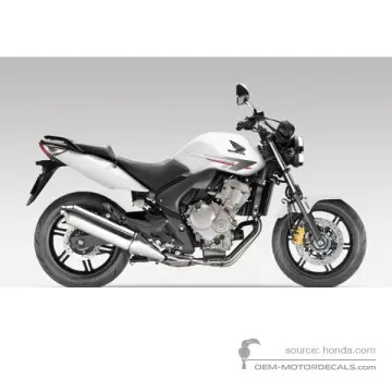 Honda CBF600N 2010 - Biały - Pearl Cool White