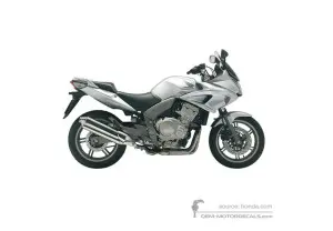 Autocollants pour Honda CBF600S 2006 - Argent • Honda Autocollants OEM