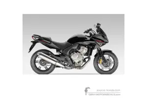 Adesivi per Honda CBF600S 2010 - Nero • Honda Adesivi OEM