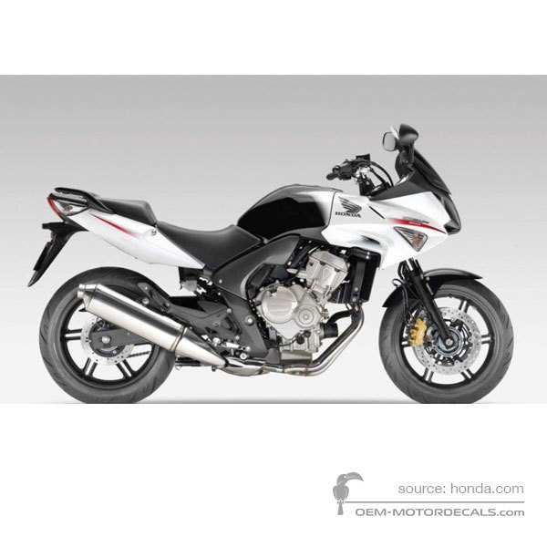 Adesivi per Honda CBF600S 2010 - Bianco • Honda Adesivi OEM