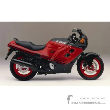 Honda CBR1000F 1988 - Niebieski - Granite Blue Metallic