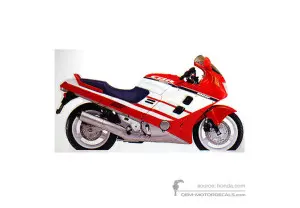 Aufkleber für Honda CBR1000F 1990 - Weiss • Honda OEM-Aufkleber