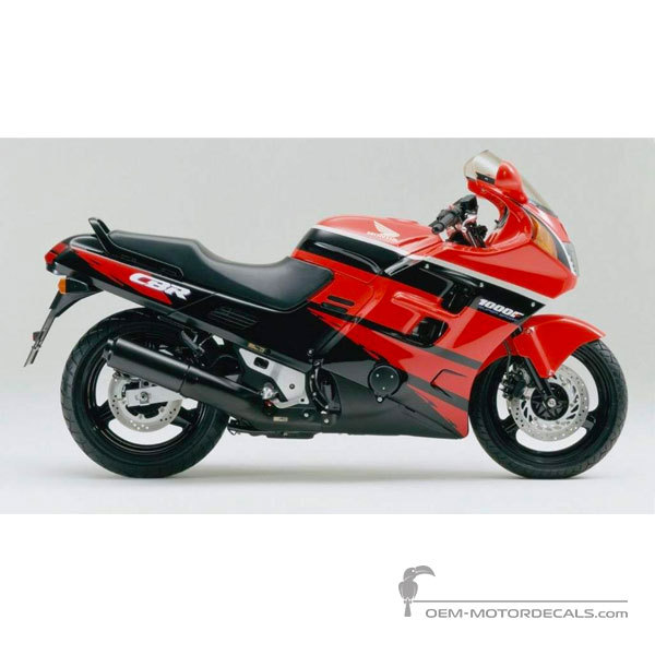 Naklejki do Honda CBR1000F 1992 - Czarny • Honda Naklejki OEM
