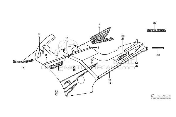 Honda CBR1000F 1992 - Blanco