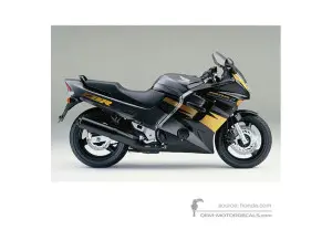 Decals for Honda CBR1000F 1995 - Black • Honda OEM Decals