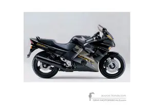 Stickers voor Honda CBR1000F 1996 - Zwart • Honda OEM Stickers