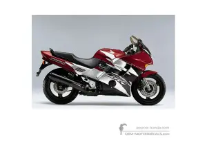 Aufkleber für Honda CBR1000F 1997 - Rot • Honda OEM-Aufkleber
