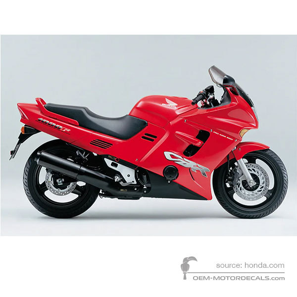 Pegatinas para Honda CBR1000F 1999 - Rojo • Honda Pegatinas OEM