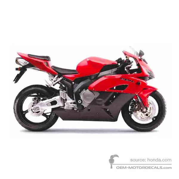 Honda CBR1000RR FIREBLADE 2004 - Rood - Winning Red