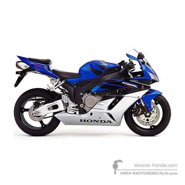 Honda CBR1000RR FIREBLADE 2005 - Blauw - Candy Tahitian Blue